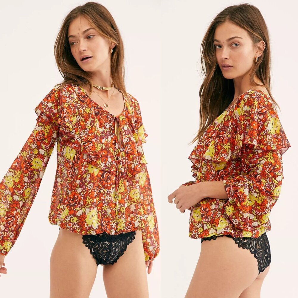 Free People Intimately Floral Bodysuit